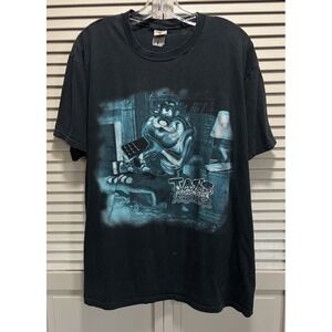 Vintage 1997 Looney Tunes Taz Graphic T-Shirt Crew Neck Short Sleeve Size XL Uni